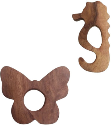 Naari Mart Neem Wooden Teether Combo For Kids First Toy Teether(Brown)
