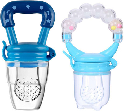 Babylib baby Fresh Food Nibbler of 2 Ps Fruit Feeder Teether and Feeder(Blue)