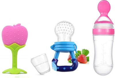 smilykid New_Nibbler Soother200 Teether and Feeder(Multicolor)