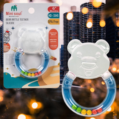 DIVAGH BEARSILLICON-THEETH-A415 Teether(Multicolor)