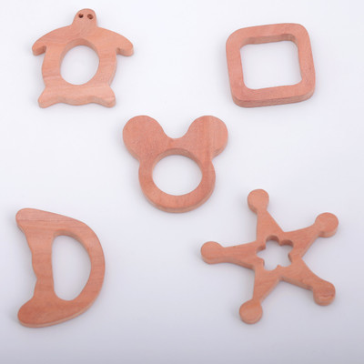 RISKWIN Natural Neem Wood Baby Teether Teether(Brown)