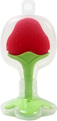 MAHINNX Silicone BPA Free Teethers with Storage Box for Newborn Infant,Babies(pack of 1) Teether(Red)