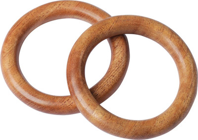 TINIGREEN Neem Wood Teethers for Baby Set of 2 | for 3 Months Baby | Two Rings Teether(Natural)