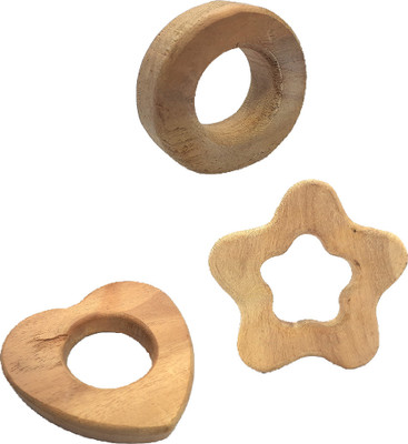 REVA Neem wood teether heart ring star Teether(wooden)