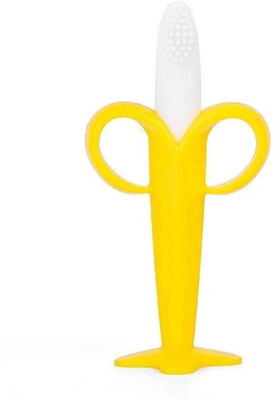 M ENTERPRIJES Teether, Soother for New Born, Teether and Soother for Baby Boy Teether and Feeder(Yellow)