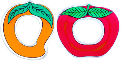 Baby Dolphin Water Teether Fruit Shape Baby Teething Toy 4m+ Teether(Apple, Mango)