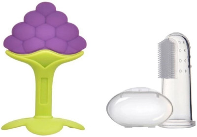 Shrinath Enterprises Fruit Shape Soft Silicone Teething Toys Teether(Multicolor)