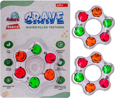 Adore Crave Water Filled Teethers- Pack of 2 Teether(FIDGET)