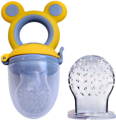 THE LITTLE BUNNY HOP IN STYLE Mickymouse Fruit Feeder with Silicone Nipple, Ideal for Newborn Babies & Infants Feeder(Grey)