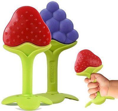 Vadhavan Baby Fruit Shape Silicone Teethers FDA-Approved Soft Silicone, BPA-Free Teether(Multicolor)