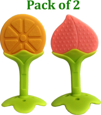 YOS TRENDZ Baby Feeding Teether and Feeder Teether 6270 Teether(Orange Peach)