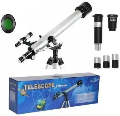 Bibox Astronomical Telescope Caliber : 60 mm, Focal Length : 700 mm |Objective Lens| Refracting Telescope(Manual Tracking)