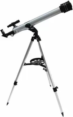 JGG Jain Gift Gallery 7060SCOPE Refractor Optical Glass Metal Tube with Tripod Multi Magnification Refracting Telescope(Manual Tracking)