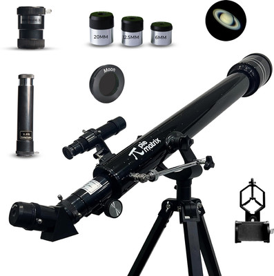 Pie Matrix Phoenix 60700 Telescope 175x Zoom, Alt-Az Mount, View Moon & Planets Refracting Telescope(Manual Tracking)
