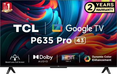 TCL 108 cm (43 inch) Ultra HD (4K) LED Smart Google TV