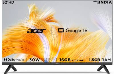 Acer Advanced I Series 80 cm (32 inch) HD Ready LED Smart Google TV with 1.5GB RAM, 16GB Storage, 30W Dolby Audio