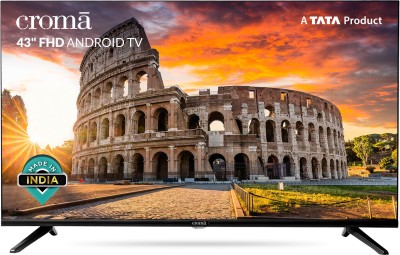 View Croma 109 cm (43 inch) Full HD LED Smart Android TV(CREL043FOE024601)  Price Online