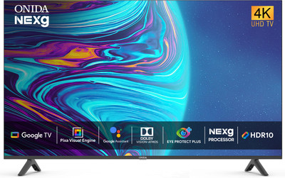 ONIDA 165 cm (65 inch) Ultra HD (4K) LED Smart Google TV with Dolby Atmos Vision & HDR10(65UG)