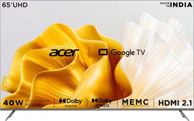 Acer Advanced I Series 164 cm (65 inch) Ultra HD (4K) LED Smart Google TV(AR65GR2851UDFL)