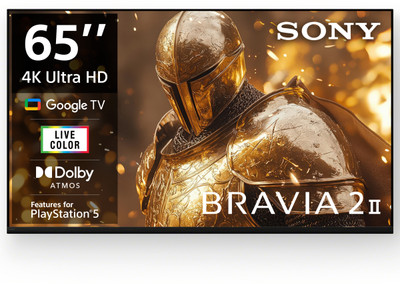 SONY BRAVIA 2 II 163.9 cm (65 inch) Ultra HD (4K) LED Smart Google TV 2025 Edition(K-65S25BM2)