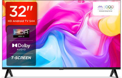 iFFALCON by TCL S44 79.97 cm (32 inch) HD Ready LED Smart Android TV with Metallic Bezel Less and Chromecast built-in(iFF32S44)