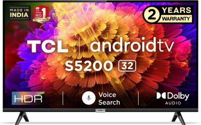 View TCL S5200 79.97 cm (32 inch) HD Ready LED Smart Android TV(32S5200)  Price Online