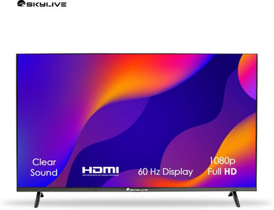 skylive 109.22 cm (43 inch) Full HD LED Smart Android Based TV with Skylive 109.22 cm (43 inches) Bezel-Less Full HD Smart Android LED TV (SL43PRO) (SL6300SQLD) (2024 Model)(SL43PRO)