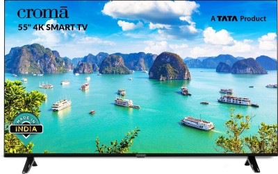 View Croma 140 cm (55 inch) Ultra HD (4K) LED Smart WebOS TV(CREL055USA024601)  Price Online