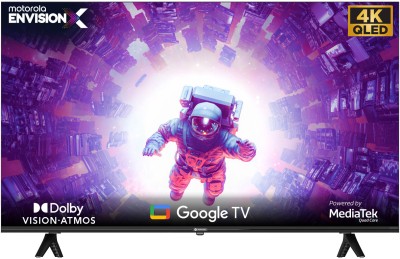 MOTOROLA EnvisionX 165 cm (65 inch) QLED Ultra HD (4K) Smart Google TV with Dolby Vision and Dolby Atmos(65UHDGQMBSGQ)