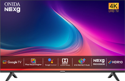 ONIDA 108 cm (43 inch) Ultra HD (4K) LED Smart Google TV with Dolby Atmos Vision & HDR10(43UIG)