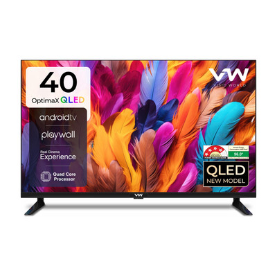 VW OptimaX Series 101 cm (40 inch) QLED Full HD Smart Android TV(VW40AQ1)