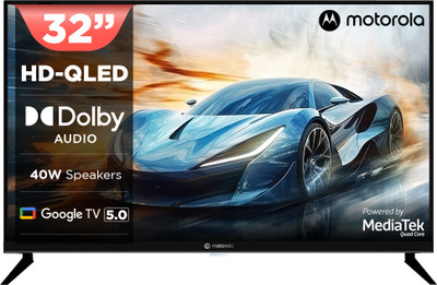 MOTOROLA 80 cm (32 inch) QLED HD Ready Smart Google TV 2026 Edition(32HDGQMGSAQ)