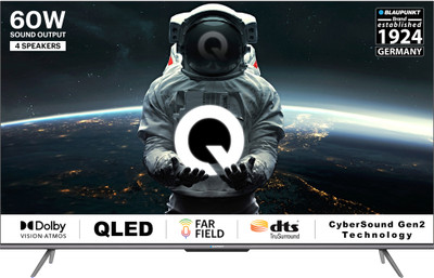 Blaupunkt 139 cm (55 inch) QLED Ultra HD (4K) Smart Google TV With Dolby Atmos & Far-Field Mic(55QD7020) Blaupunkt 139 cm (55 inch) QLED Ultra HD (4K) Smart Google TV With Dolby Atmos & Far-Field Mic(55QD7020)