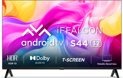 52% OFF on iFFALCON by TCL S44 79.97 cm (32 inch) HD Ready LED Smart Android TV with Metallic Bezel Less and Chromecast built-in(iFF32S44)