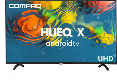 Compaq 140 cm (43 inch) Ultra HD (4K) LED Smart Android TV (CQV43AX1UD)
