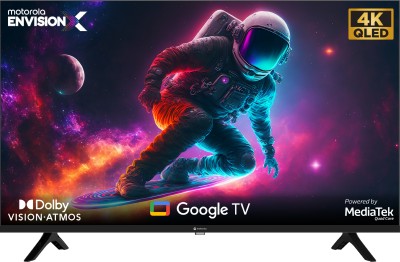 MOTOROLA EnvisionX 108 cm (43 inch) QLED Ultra HD (4K) Smart Google TV with Dolby Vision & Dolby Atmos(43UHDGQMWSTQ)