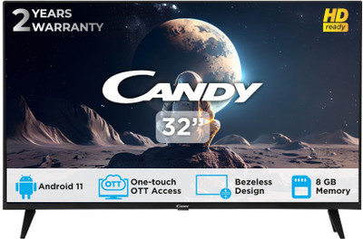 CANDY 80 cm (32 inch) HD Ready LED Smart Android Based TV(CA32C9G)