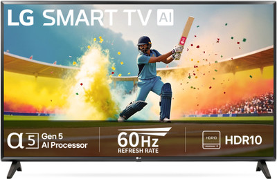 LG 80 cm (32 inch) Full HD LED Smart WebOS TV with | Alpha5 Gen 5 AI Processor | 100+ Free Channels | AI Functions | HDR 10 | Magic Remote Compatible | 60Hz Refresh Rate | Satellite Connectivity | Wi-Fi (Built-In)(32LR600B6LC)