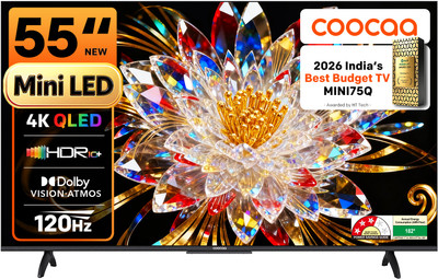 138 cm (55 inch) Ultra HD (4K) Mini LED Smart Google TV 2025 Edition with Local Dimming - 2025 Edition | Dolby Vision & Dolby Atmos | HDR 10+ | Filmmaker Mode | 120Hz Game Accelerator | ALLM & MEMC | 