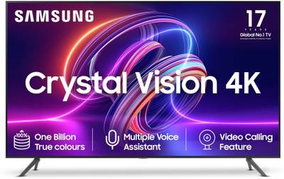 SAMSUNG Crystal Vision 108 cm (43 inch) Ultra HD (4K) LED Smart Tizen TV with Voice Assistance