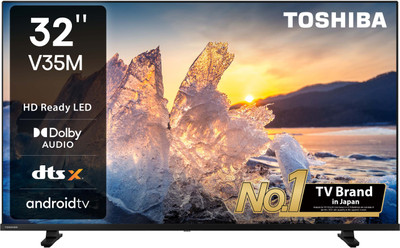 TOSHIBA 80 cm (32 inch) HD Ready LED Smart Android TV with DTS X(32V35MP)