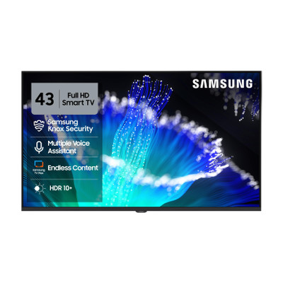 Samsung 108 cm (43 inch) Full HD LED Smart Tizen TV with Voice Assistance Remote Control | 100+ Free Channels | HDR 10+ Support | PurColor | Samsung Knox Security | Digital Tuner | Object Tracking Sound Lite | Adaptive Sound | Q-Symphony(UA43F5550FUXXL)