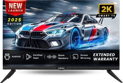 Uniboom ULTIMA 60 cm (24 inch) HD Ready LED Smart Android TV with 30W Sounbar Edition - Aura Vision+ Display - Mobile Screen Cast - 1000+ Smart Apps - Games(24S-ULT-AED)