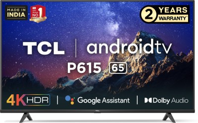 View TCL P615 164 cm (65 inch) Ultra HD (4K) LED Smart Android TV(65P615)  Price Online