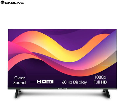 skylive 101.6 cm (40 inch) Full HD LED Smart Android Based TV with Skylive 101.6 cm (40 inches) Bezel-Less Full HD Smart Android LED TV (SL40PRO) SL5000 (2024 Model)(SL40PRO)