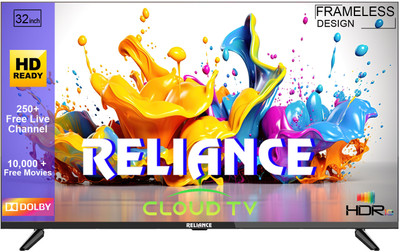 Reliance 80 cm (32 inch) HD Ready LED Smart Android TV 2025 Edition with Cloud Base TV(RW32MP4656HD)