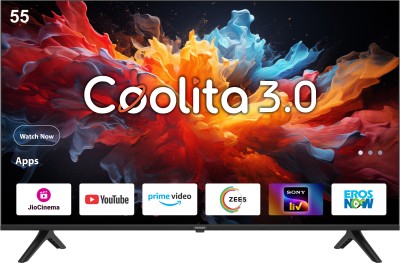 Coocaa 138 cm (55 inch) Ultra HD (4K) LED Smart Coolita TV 2024 Edition with Dolby Audio and Eye Care Technology(55S3U Plus)