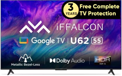 View iFFALCON by TCL U62 139 cm (55 inch) Ultra HD (4K) LED Smart Google TV(iFF55U62)  Price Online