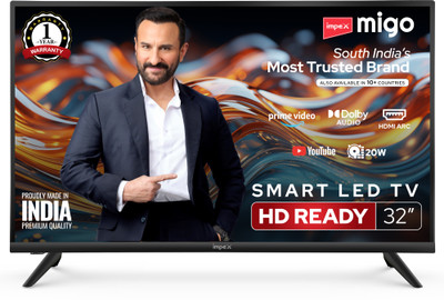 IMPEX 80 cm (32 inch) HD Ready LED Smart Linux TV with Game Mode , Child Lock(PLATINA 32 M4E9BH)
