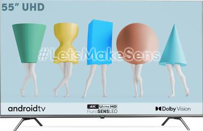 SENS Pikaso 140 cm (55 inch) Ultra HD (4K) LED Smart Android TV with FluroSENS Panel, Dolby Audio and DTS